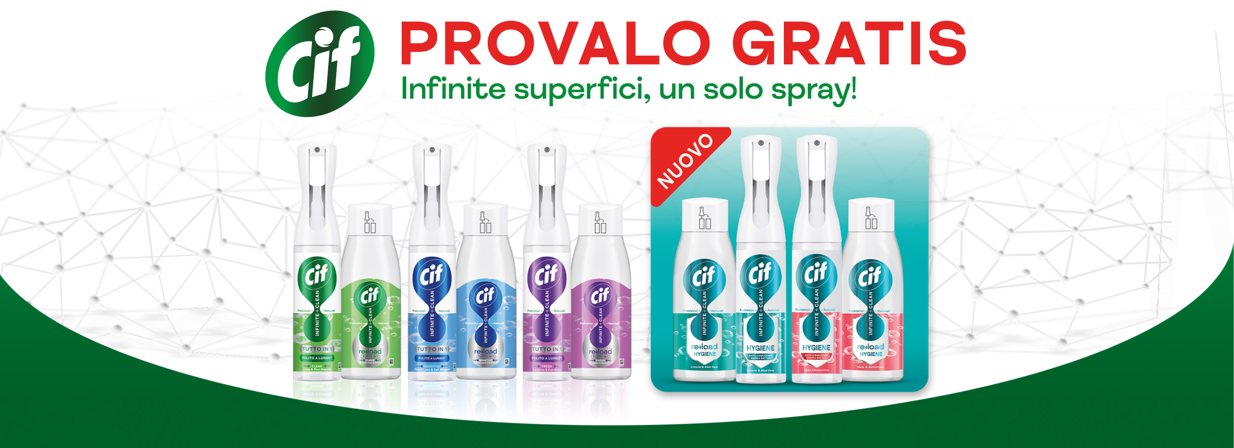 Immagine desktop col titolo della meccanica Cashback Cif provalo gratis